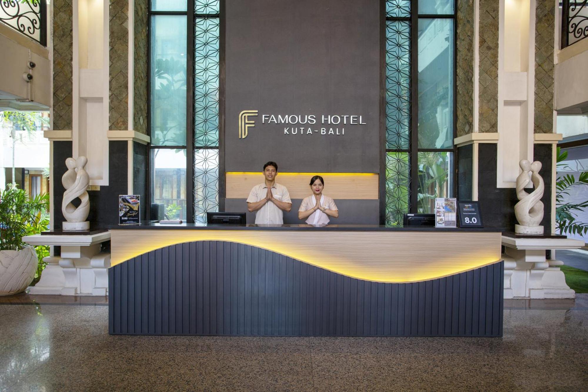 Famous Hotel Kuta Formerly Permata Kuta Hotel Exterior photo